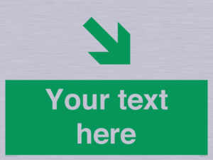 Custom Safe condition: Green Down right arrow